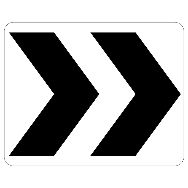 Sign Solutions Usa 24 in Height, 30 in Width, Aluminum, Horizontal Rectangle DUS08DWT3024R6-4 - main